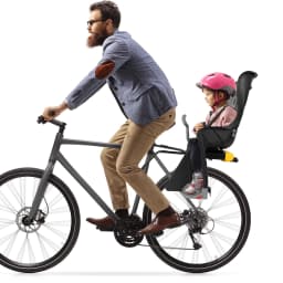 Bicycle Seat Up To 22kg Bicycle Adjustable Frame Maltrack Reverse Seat Belting