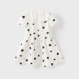 Dave Bella Children Dresses Summer Spring Short Sleeves Girls Pure Cotton Skirts Printed Elegant Outdoor Kids Clothing DK2252098
