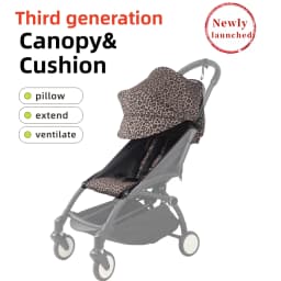 Canopy&Cushion with Pillow 6+ Fit for Yoyo3/yoyo2 Waterproof Thickened Sunshade Extended Soft Mattress YOYO Stroller Accessories
