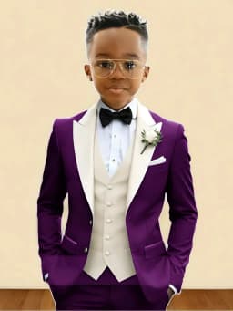 New Boys Handsome Suit Set 3 Pieces Party Wear Classy Peak Lapel Kids Forma Tuxedo Wedding Guest Clothes Plus Size Suits 2-20T
