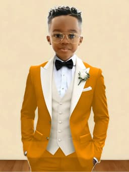 New Boys Handsome Suit Set 3 Pieces Party Wear Classy Peak Lapel Kids Forma Tuxedo Wedding Guest Clothes Plus Size Suits 2-20T