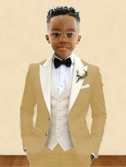 New Boys Handsome Suit Set 3 Pieces Party Wear Classy Peak Lapel Kids Forma Tuxedo Wedding Guest Clothes Plus Size Suits 2-20T