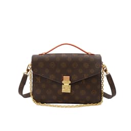 Trendy Simple Fashionable Diaper Bag Letter Logo Leather Crossbody Bag Large Capacity For Women Stylish Commuter