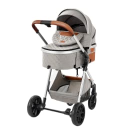 3 in 1 Stroller Baby Stroller Baby Car Luxury High Landscape Lightweight Portable Foldable Travel Pram Newborn Carriage Hand Push Four Wheel Trolley with Baby Car Seat Memory Cotton Mattress and Storage Bag Multi Functional 3 in 1 Stroller