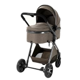 3 in 1 Stroller Baby Stroller Baby Car Luxury High Landscape Lightweight Portable Foldable Travel Pram Newborn Carriage Hand Push Four Wheel Trolley with Baby Car Seat Memory Cotton Mattress and Storage Bag Multi Functional 3 in 1 Stroller