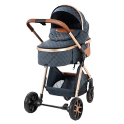 3 in 1 Stroller Baby Stroller Baby Car Luxury High Landscape Lightweight Portable Foldable Travel Pram Newborn Carriage Hand Push Four Wheel Trolley with Baby Car Seat Memory Cotton Mattress and Storage Bag Multi Functional 3 in 1 Stroller