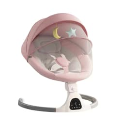 Adjustable Electric Baby Swing Rocking Chair Luxury Soft Comfort Recliner Shaker Cradle Effective Sleep Aid Baby Bed Portable Indoor Rest Seat For 0-3 Years Kids