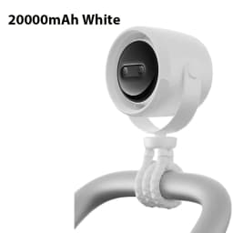 Baby Stroller Fan Adjustable Portable Clip Fan with Auto Oscillate Night Light Aroma Box USB Rechargeable Cooling Fan for Crib
