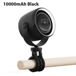 Baby Stroller Fan Adjustable Portable Clip Fan with Auto Oscillate Night Light Aroma Box USB Rechargeable Cooling Fan for Crib