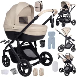 3 in 1 Stroller Baby Stroller Multi Functional Luxury High Landscape High Quality Lightweight Portable Foldable Travel Pram Newborn Carriage Shop Cart Street Fashion Tide Parent Good Choose Pushchair eith Baby Car Seat