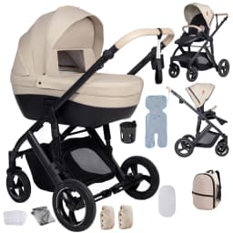 3 in 1 Stroller Baby Stroller Multi Functional Luxury High Landscape High Quality Lightweight Portable Foldable Travel Pram Newborn Carriage Shop Cart Street Fashion Tide Parent Good Choose Pushchair eith Baby Car Seat