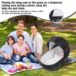 3 in 1 Stroller Baby Stroller Multi Functional Luxury High Landscape High Quality Lightweight Portable Foldable Travel Pram Newborn Carriage Shop Cart Street Fashion Tide Parent Good Choose Pushchair eith Baby Car Seat