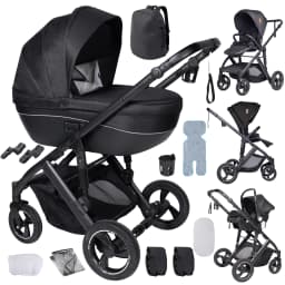 3 in 1 Stroller Baby Stroller Multi Functional Luxury High Landscape High Quality Lightweight Portable Foldable Travel Pram Newborn Carriage Shop Cart Street Fashion Tide Parent Good Choose Pushchair eith Baby Car Seat