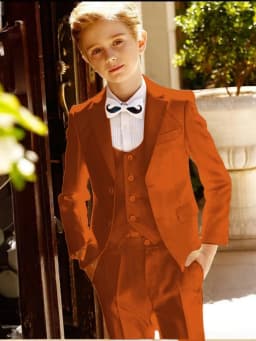 Multi-colors Boys Handsome Suit Set 3 Pieces Performance Outfit Smart Classic Notched Lapel Kids Tuxedo Wedding Party Wear