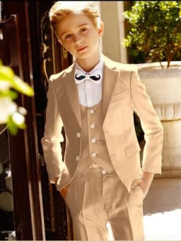 Multi-colors Boys Handsome Suit Set 3 Pieces Performance Outfit Smart Classic Notched Lapel Kids Tuxedo Wedding Party Wear