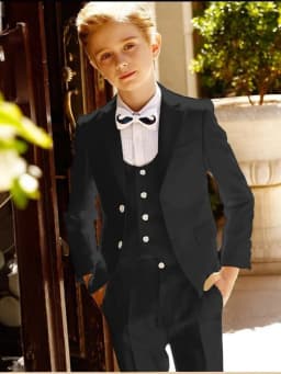 Multi-colors Boys Handsome Suit Set 3 Pieces Performance Outfit Smart Classic Notched Lapel Kids Tuxedo Wedding Party Wear