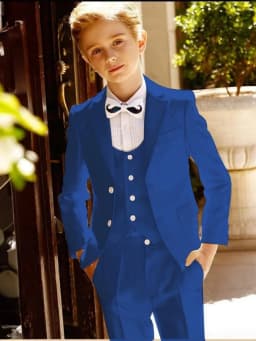 Multi-colors Boys Handsome Suit Set 3 Pieces Performance Outfit Smart Classic Notched Lapel Kids Tuxedo Wedding Party Wear