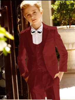 Multi-colors Boys Handsome Suit Set 3 Pieces Performance Outfit Smart Classic Notched Lapel Kids Tuxedo Wedding Party Wear