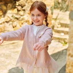 Dave Bella Children Autumn Spring Mesh Sweater Coat Girls Long Sleeve Knitted Cardigan Cute Tops Kids Outdoor Clothes DK3262709