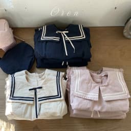 2026 Summer New Boys Girls Sailor Collar Clothes Set Children Long Sleeve Casual Lapel Shirts + Pants 2pcs Suit Toddler Outfits