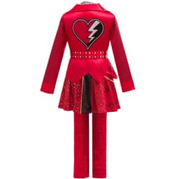 Girls Rise Red Princess Costume Sets Dress Embroidered Pants Jacket Coat For Kids Halloween Birthday Party Performance Dress Up