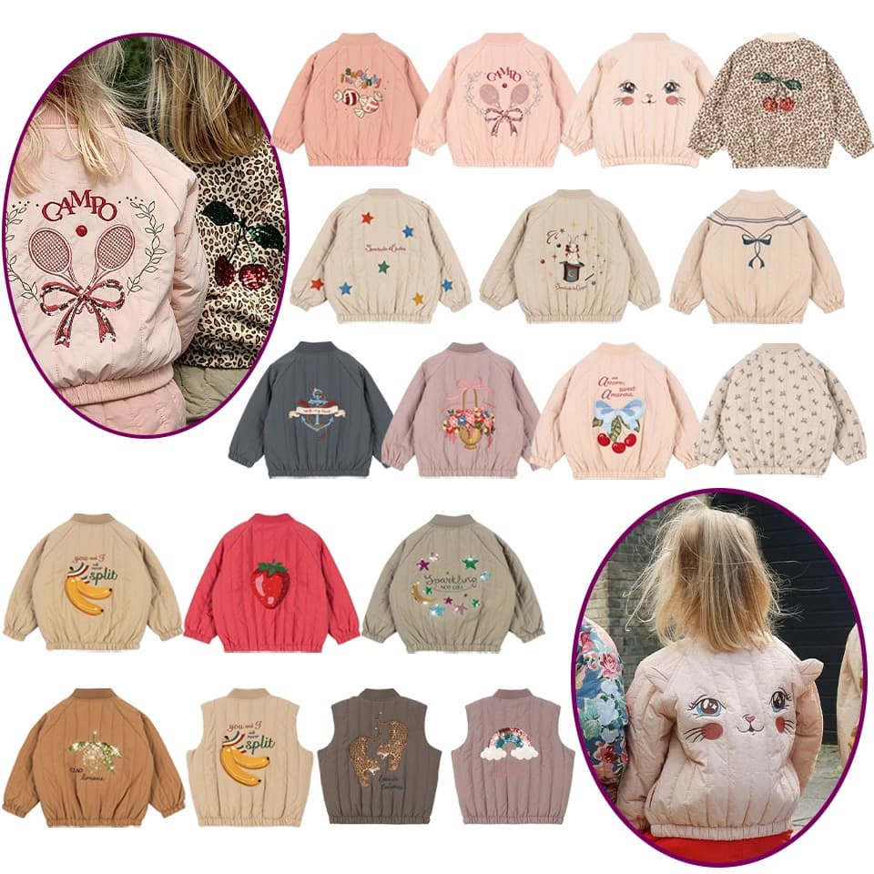 2026 New Autumn Baby Boys Jackets Winter KS Lambswool Cartoon Sequin Outerwear Girls Windproof Coat Flight Suit Kid Clothes 1-9Y