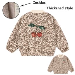 2026 New Autumn Baby Boys Jackets Winter KS Lambswool Cartoon Sequin Outerwear Girls Windproof Coat Flight Suit Kid Clothes 1-9Y