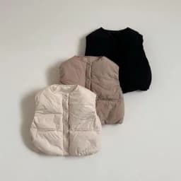 2026 Winter New Baby Girl Warm Vest Children Sleeveless Jacket Coat Kids Boys Windproof Vest Solid Infant Casual Clothes