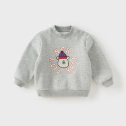 Dave Bella Boys Long Sleeve Fleece-lined Pullover Sweatshirt Children Autumn Winter Coat Kids Sportswear Clothing DB4253869