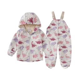 HONEYKING Children's Clothing Sets Raincoat Suit Baby Waterproof Overalls Pants Girls Jumpsuit For Kids Jacket And Trousers Set
