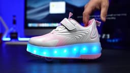 Kids Sneakers USB Recharge Light Up Skates Shoes Boys Girls Casual Skateboarding Shoe Roller Skate Outdoor Sports Shoes With LED