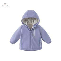 Dave Bella Children Girls Boys Plush Jacket 2023 Winter New Fashion Casual Outerwear Parkas Warm Coat Outdoor Sport DBJ15531-A