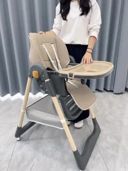 PANGDUBE Baby High Chair for Feeding Reclining, Folding and Lifting Baby Eating Chair with Wheels High Chair for Babies Seats