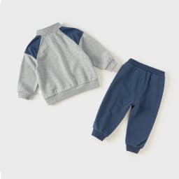 Dave Bella Kids Boy Clothes Grey Cartoon Suit 2025 Spring Autumn Pullover Sweatshirt Sport Pant Children Tracksuit DB3241665