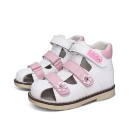 Child Girl Sandals Boys Children's Orthopedic Shoes Summer Toddler Flower Design Princess Flatfeet Footwear 2 To 8Years Age
