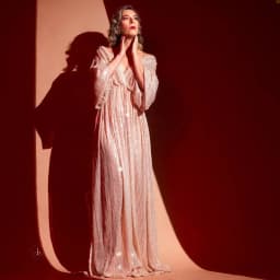 Photoshoot Photography Dress For Women V-neck Champagne Sequin Dress Maternity Photography Props Pregnant Women Party Dress