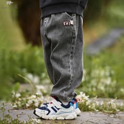 Dave Bella Children's Autumn Spring Jeans Boys Elastic Waist Cargo Pants Casual Sports Pocket Jogger Trousers DB3252504
