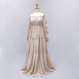 Bohemian Photo Shooting Pregnancy Dress Soft Comfortable Pure Cotton Off Shoulder Dress Maternity Dresses For Baby Showers