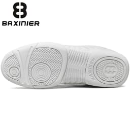 BAXINIER Girls White Cheer Dance Sneakers Kids Lightweight Cheerleading Training Walking Tennis Womens Fashion Sports Shoes