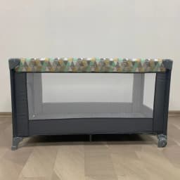 AnGku-Foldable Portable Baby Crib, Multifunction Bedside Bassinet for Babies and Toddlers, Playpen Indoor Outdoor Game