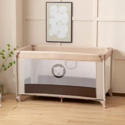 AnGku-Foldable Portable Baby Crib, Multifunction Bedside Bassinet for Babies and Toddlers, Playpen Indoor Outdoor Game