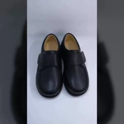 Ortoluckland Kids School Shoes Children Black Leather Orthopedic Footwear British Boys Moccasins Sandals for Teenagers