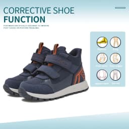Princepard Kids Orthopedic Sneakers with Ankle Support for Clubfoot and Flatfeet Tennis Footwear Children's Corrective Shoes