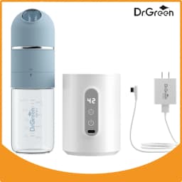 Dr.Green 4S Thermostatic Newborn Baby Bottle Wide Mouth PPSU 180mL/240mL Sealed isolation Fast milk filling Removable/Washable