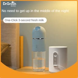 Dr.Green 4S Thermostatic Newborn Baby Bottle Wide Mouth PPSU 180mL/240mL Sealed isolation Fast milk filling Removable/Washable