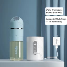 Dr.Green 4S Thermostatic Newborn Baby Bottle Wide Mouth PPSU 180mL/240mL Sealed isolation Fast milk filling Removable/Washable