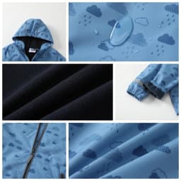 HONEYKING Boys Waterproof Raincoat Suit with Jacket And Trousers Kids Breathable Clothing Set for Children