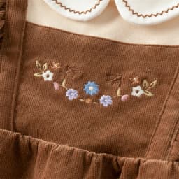 Dave Bella Children's Dress Autumn Gentle Sweet Cute Floral Girl's Fake Two-Piece Dress Party Casual Clothing Outdoor DB3253005