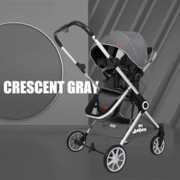 Luxury High-view Baby Stroller Two-way Foldable Baby Stroller Portable Outdoor Four-wheel Shock-absorbing Baby Stroller