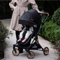 Luxury High-view Baby Stroller Two-way Foldable Baby Stroller Portable Outdoor Four-wheel Shock-absorbing Baby Stroller